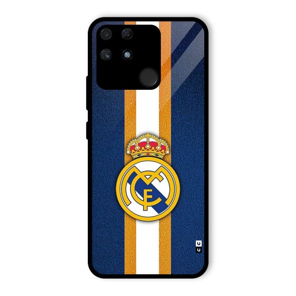 Real Madrid Stripes Glass Back Case for Realme Narzo 50A