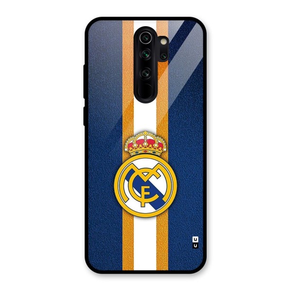 Real Madrid Stripes Glass Back Case for Redmi Note 8 Pro