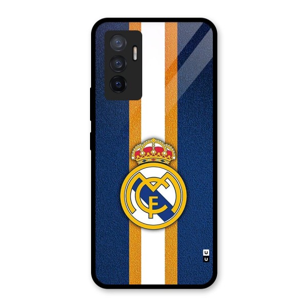 Real Madrid Stripes Glass Back Case for Vivo V23e