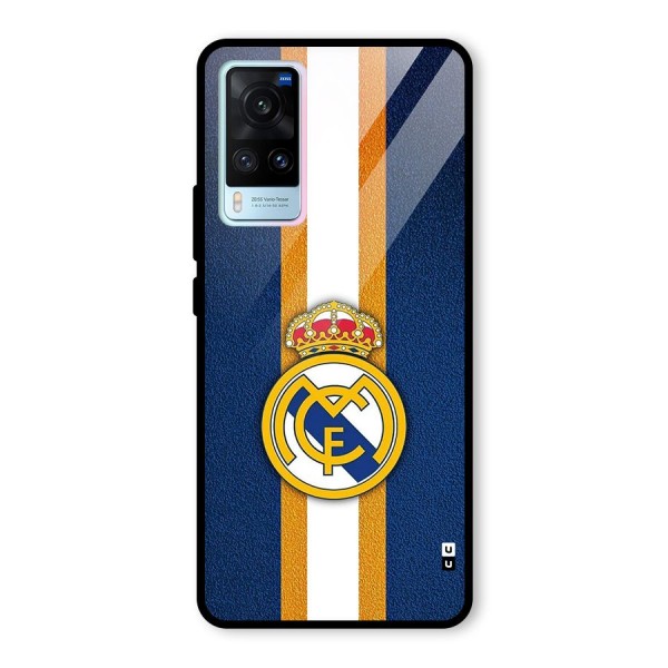 Real Madrid Stripes Glass Back Case for Vivo X60