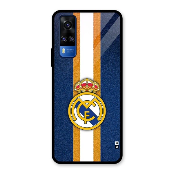 Real Madrid Stripes Glass Back Case for Vivo Y51