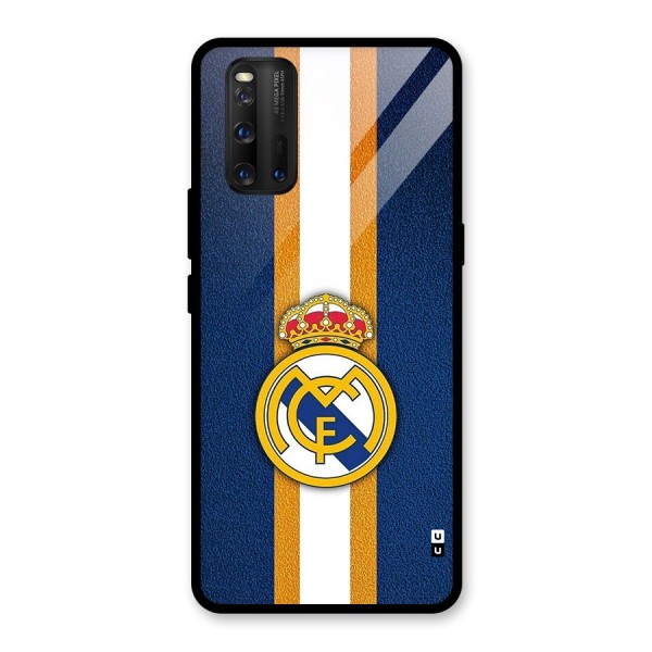 Real Madrid Stripes Glass Back Case for Vivo iQOO 3