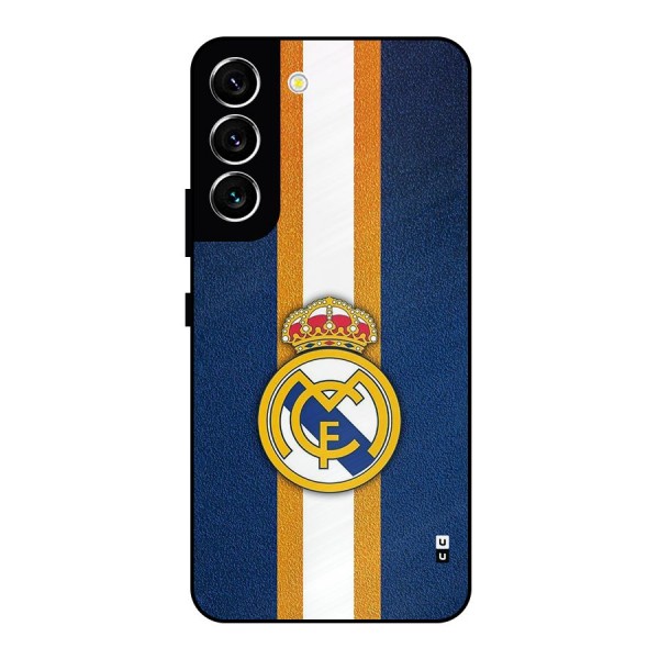 Real Madrid Stripes Metal Back Case for Galaxy S22 5G