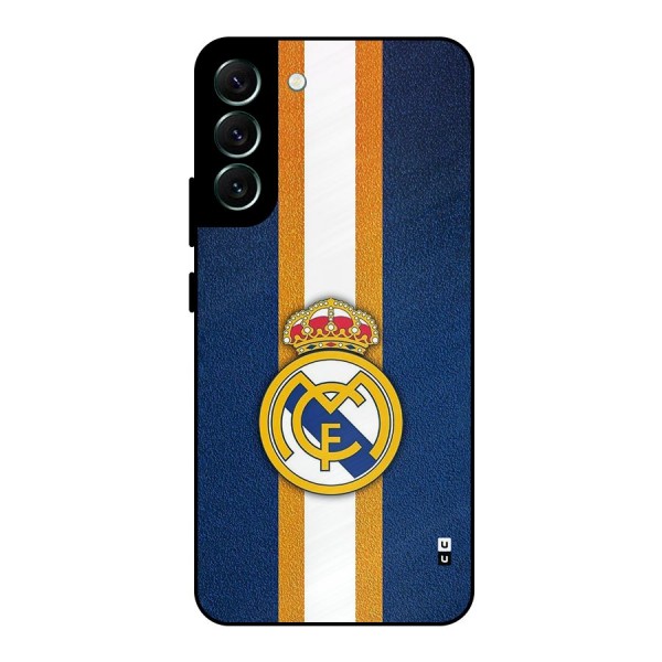 Real Madrid Stripes Metal Back Case for Galaxy S22 Plus 5G