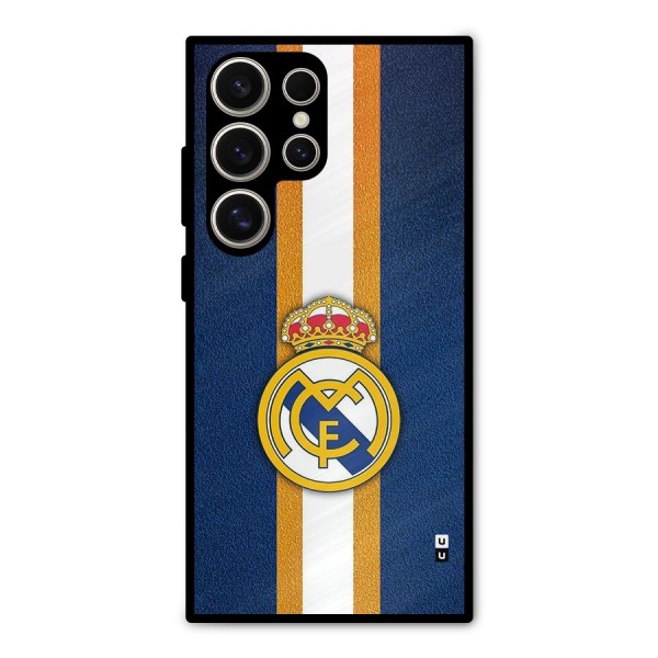 Real Madrid Stripes Metal Back Case for Galaxy S24 Ultra