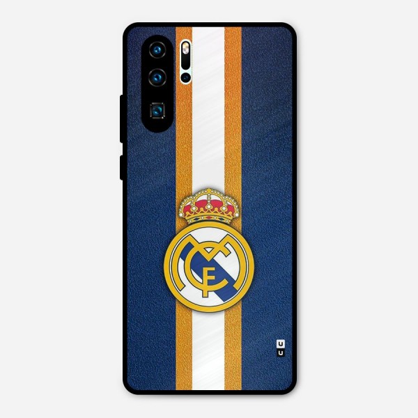 Real Madrid Stripes Metal Back Case for Huawei P30 Pro