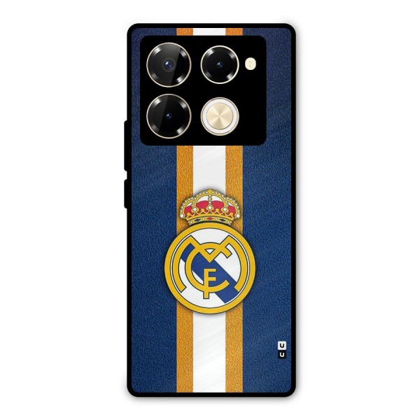 Real Madrid Stripes Metal Back Case for Infinix Note 40 Pro Plus