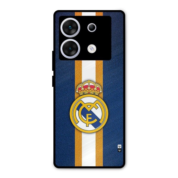 Real Madrid Stripes Metal Back Case for Infinix Zero 30 5G