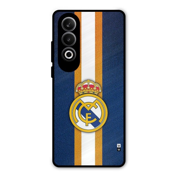 Real Madrid Stripes Metal Back Case for OnePlus Nord CE4