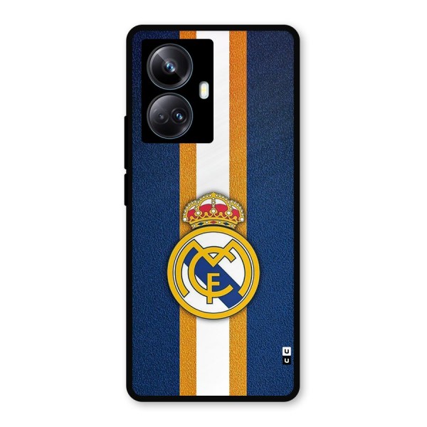 Real Madrid Stripes Metal Back Case for Realme 10 Pro Plus
