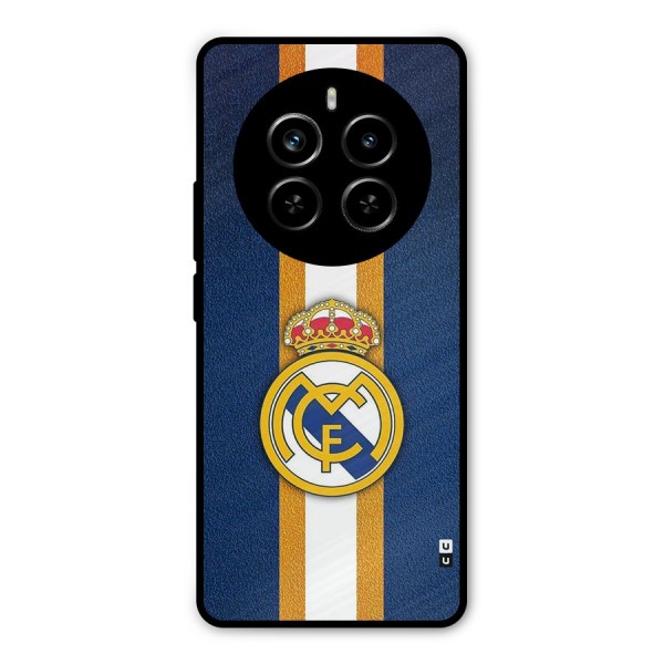 Real Madrid Stripes Metal Back Case for Realme P1 Pro