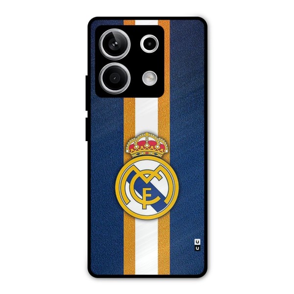 Real Madrid Stripes Metal Back Case for Redmi Note 13 5G
