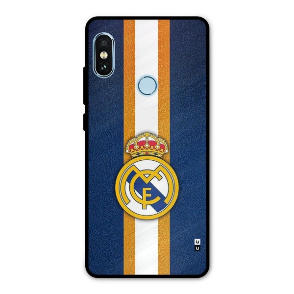 Real Madrid Stripes Metal Back Case for Redmi Note 5 Pro