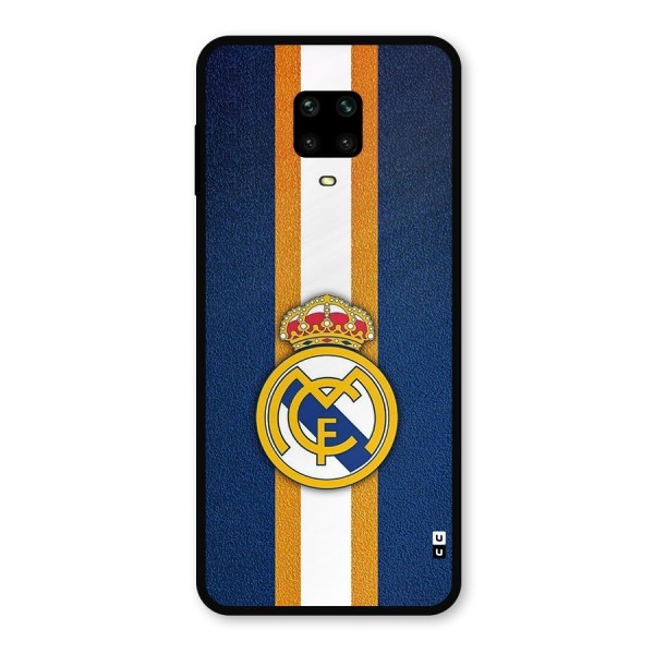 Real Madrid Stripes Metal Back Case for Redmi Note 9 Pro Max