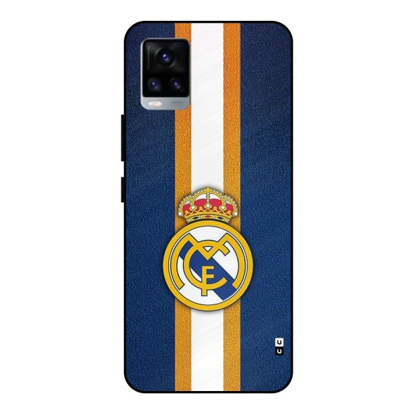 Real Madrid Stripes Metal Back Case for Vivo V20