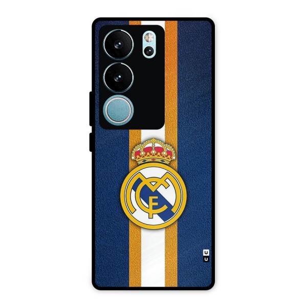 Real Madrid Stripes Metal Back Case for Vivo V29