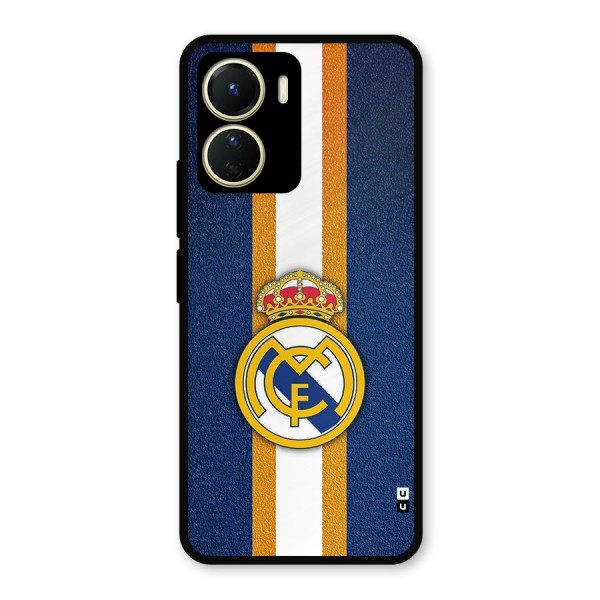 Real Madrid Stripes Metal Back Case for Vivo Y16