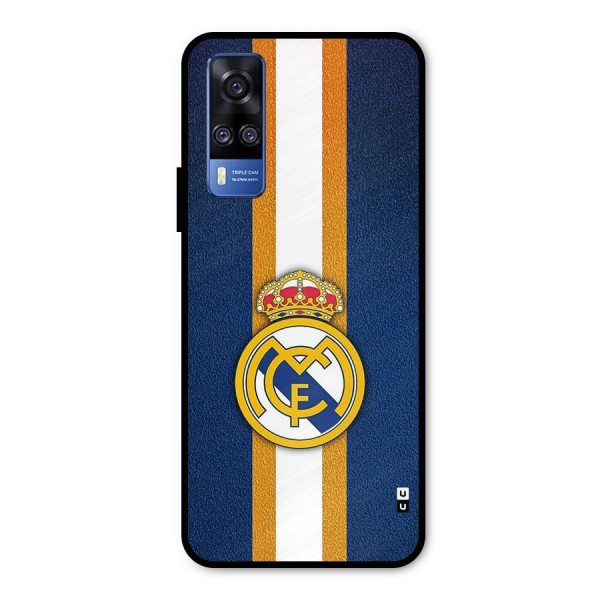 Real Madrid Stripes Metal Back Case for Vivo Y31