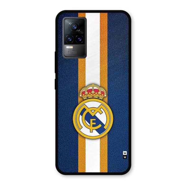 Real Madrid Stripes Metal Back Case for Vivo Y73