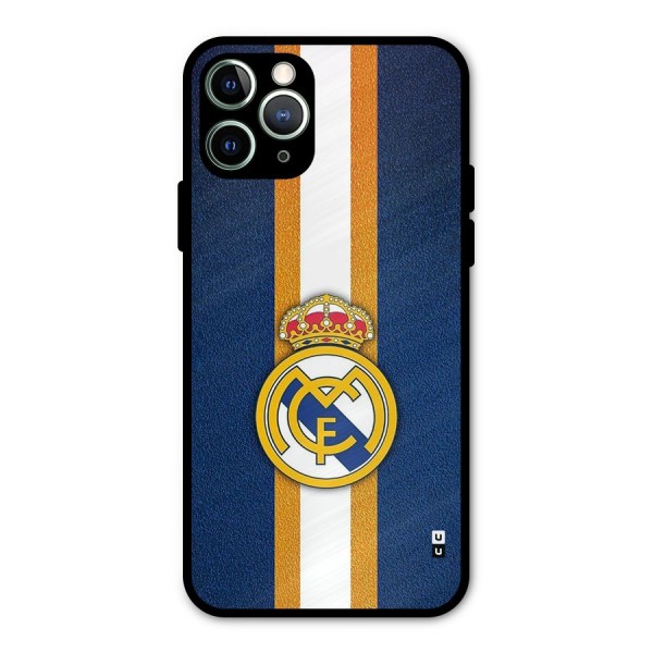 Real Madrid Stripes Metal Back Case for iPhone 11 Pro Max