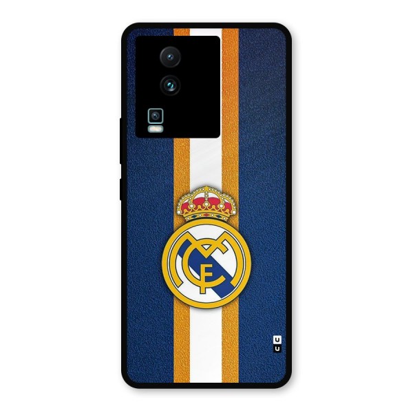 Real Madrid Stripes Metal Back Case for iQOO Neo 7 Pro