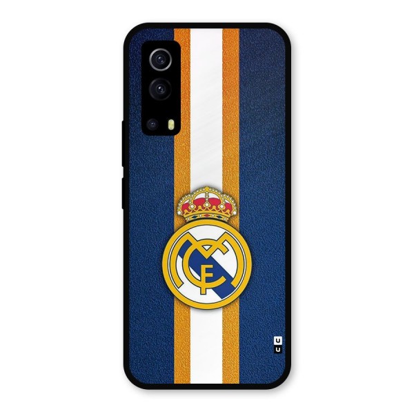 Real Madrid Stripes Metal Back Case for iQOO Z3