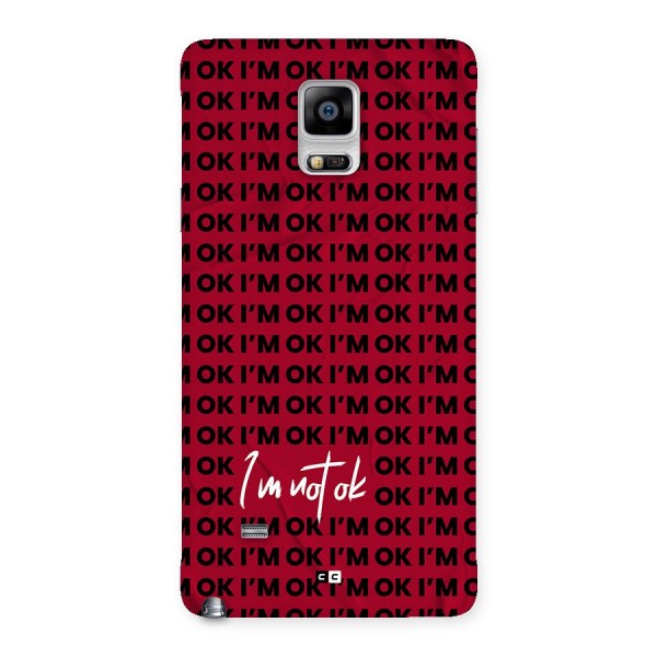 Really Not Ok Back Case for Galaxy Note 4