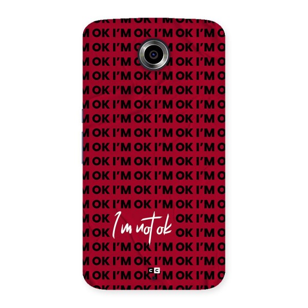 Really Not Ok Back Case for Google Nexus 6