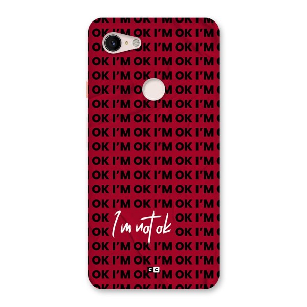 Really Not Ok Back Case for Google Pixel 3 XL