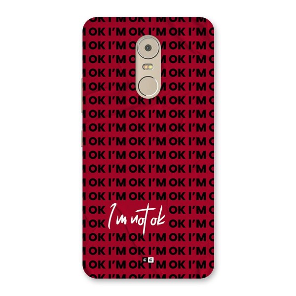 Really Not Ok Back Case for Lenovo K6 Note