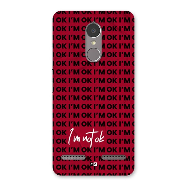 Really Not Ok Back Case for Lenovo K6 Power
