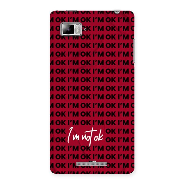 Really Not Ok Back Case for Lenovo Vibe Z K910
