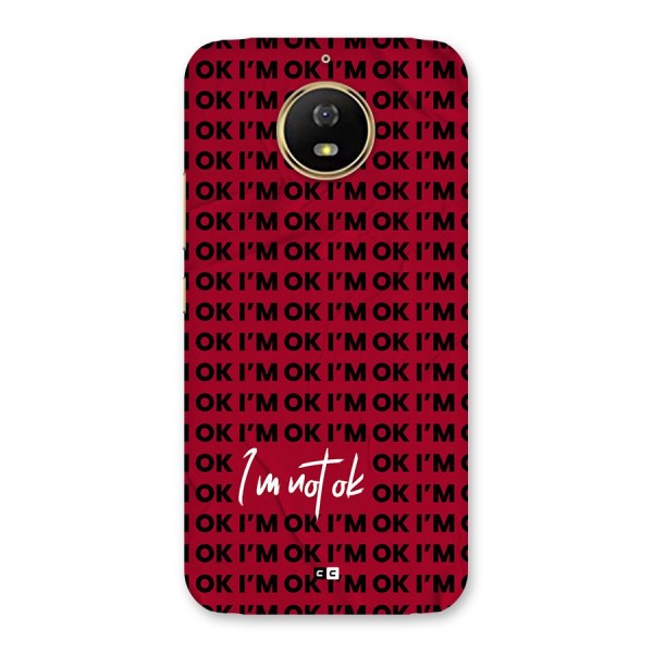 Really Not Ok Back Case for Moto G5s