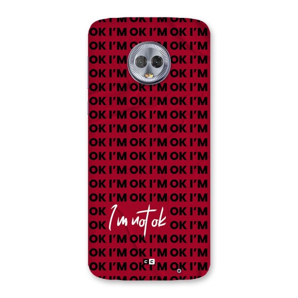 Really Not Ok Back Case for Moto G6 Plus