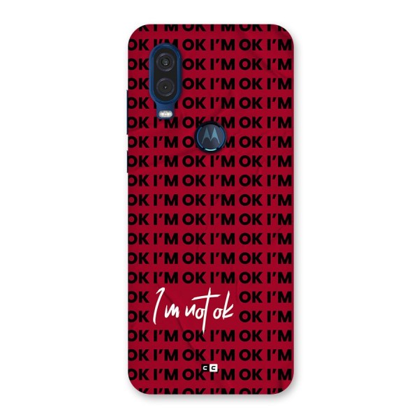 Really Not Ok Back Case for Motorola One Vision
