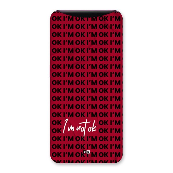 Really Not Ok Back Case for Oppo Find X