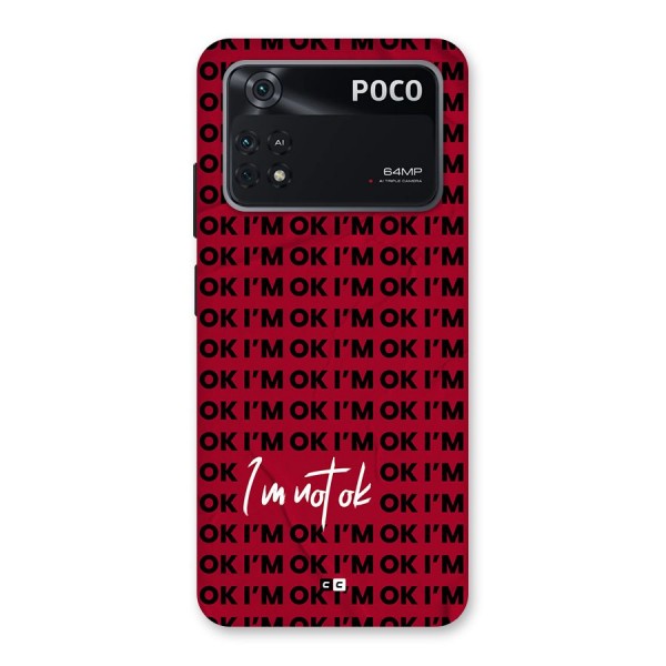 Really Not Ok Back Case for Poco M4 Pro 4G