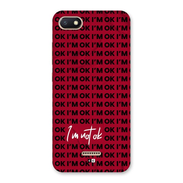 Really Not Ok Back Case for Redmi 6A