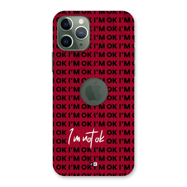 Really Not Ok Back Case for iPhone 11 Pro Logo Cut