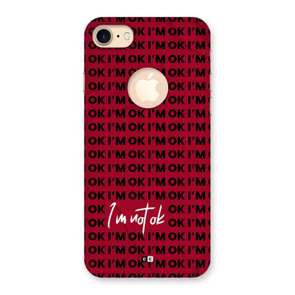 Really Not Ok Back Case for iPhone 7 Logo Cut