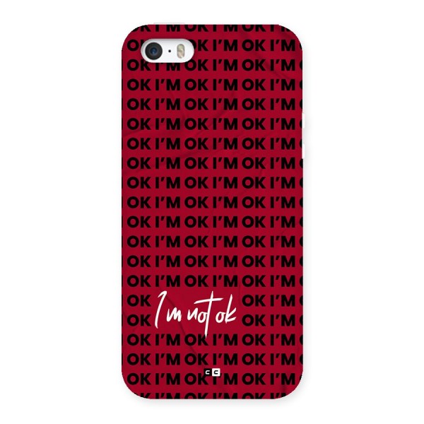 Really Not Ok Back Case for iPhone SE 2016