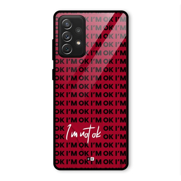 Really Not Ok Glass Back Case for Galaxy A72