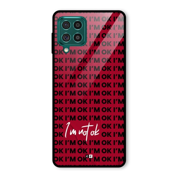 Really Not Ok Glass Back Case for Galaxy F62