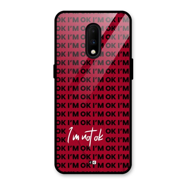 Really Not Ok Glass Back Case for OnePlus 7