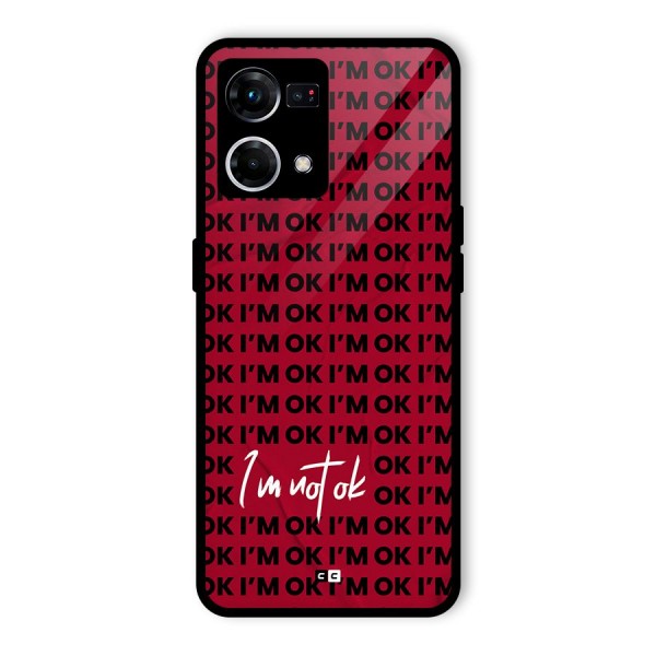 Really Not Ok Glass Back Case for Oppo F21s Pro 4G
