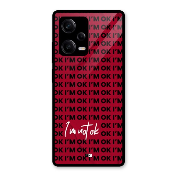 Really Not Ok Glass Back Case for Redmi Note 12 Pro