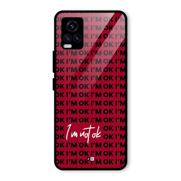 Really Not Ok Glass Back Case for Vivo V20 2021