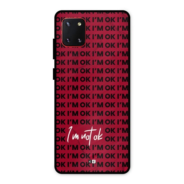 Really Not Ok Metal Back Case for Galaxy Note 10 Lite