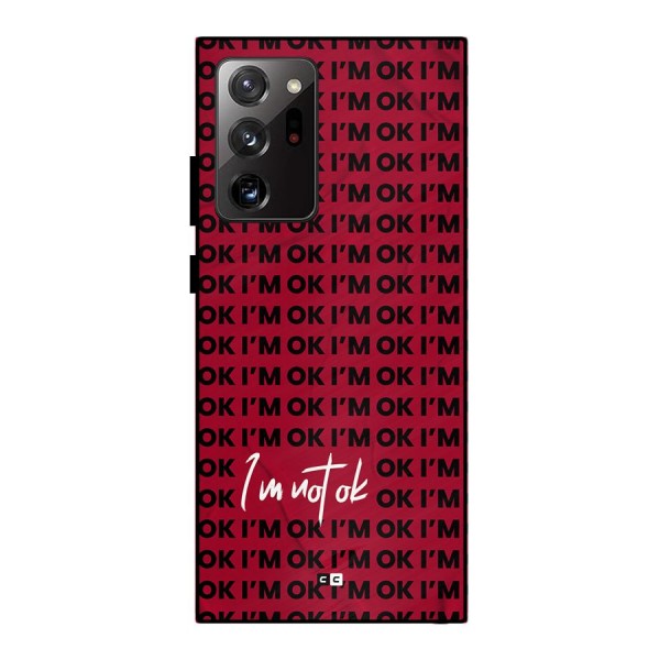Really Not Ok Metal Back Case for Galaxy Note 20 Ultra 5G