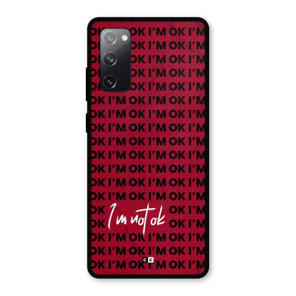 Really Not Ok Metal Back Case for Galaxy S20 FE 5G